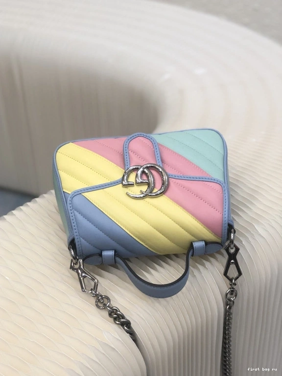 Firstbag ru GG handle top mini Marmont bag GUCCI 0823